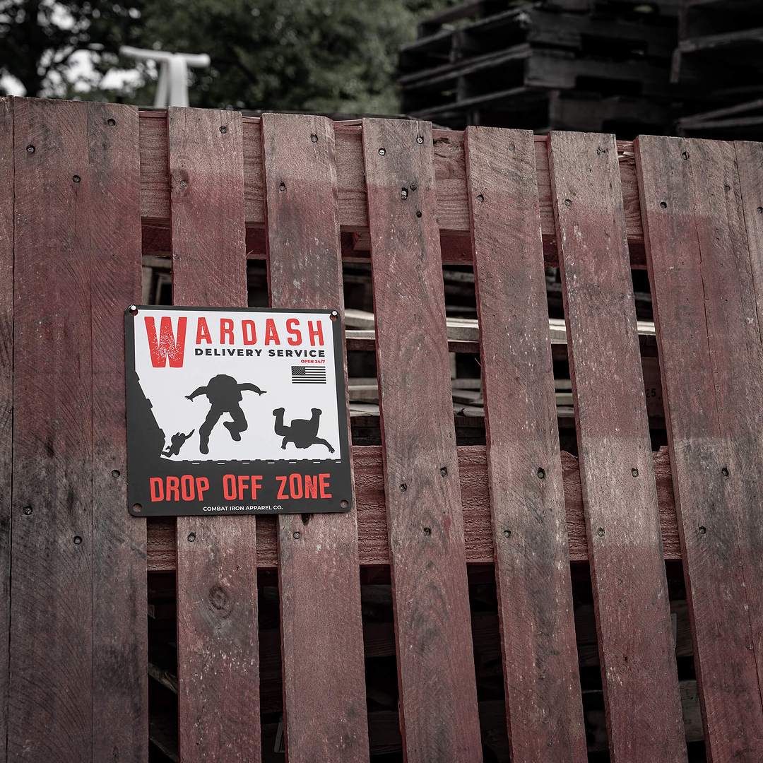 Wardash Delivery Wall Mounting Metal Sign - Combat Iron Apparel Co.
