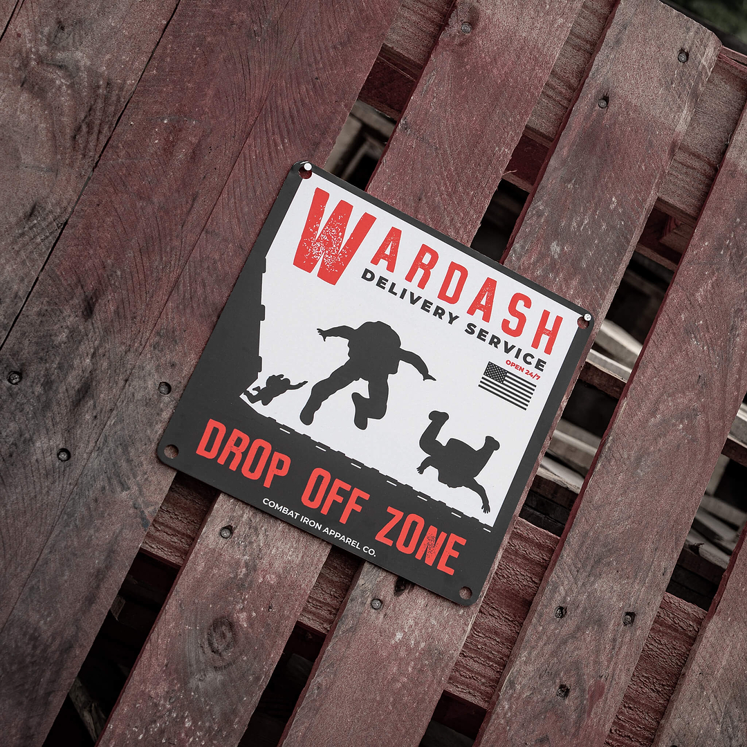 Wardash Delivery Wall Mounting Metal Sign - Combat Iron Apparel Co.