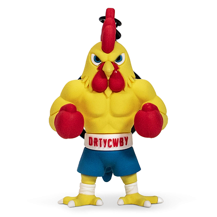 Drtycwby Boxing Chicken PVC Keychain