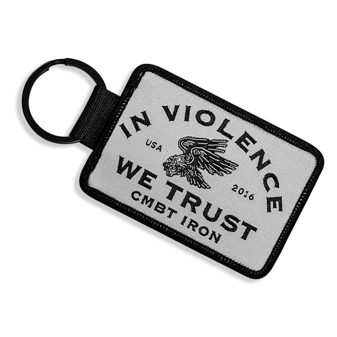 In Violence We Trust Flight Tag Keychain