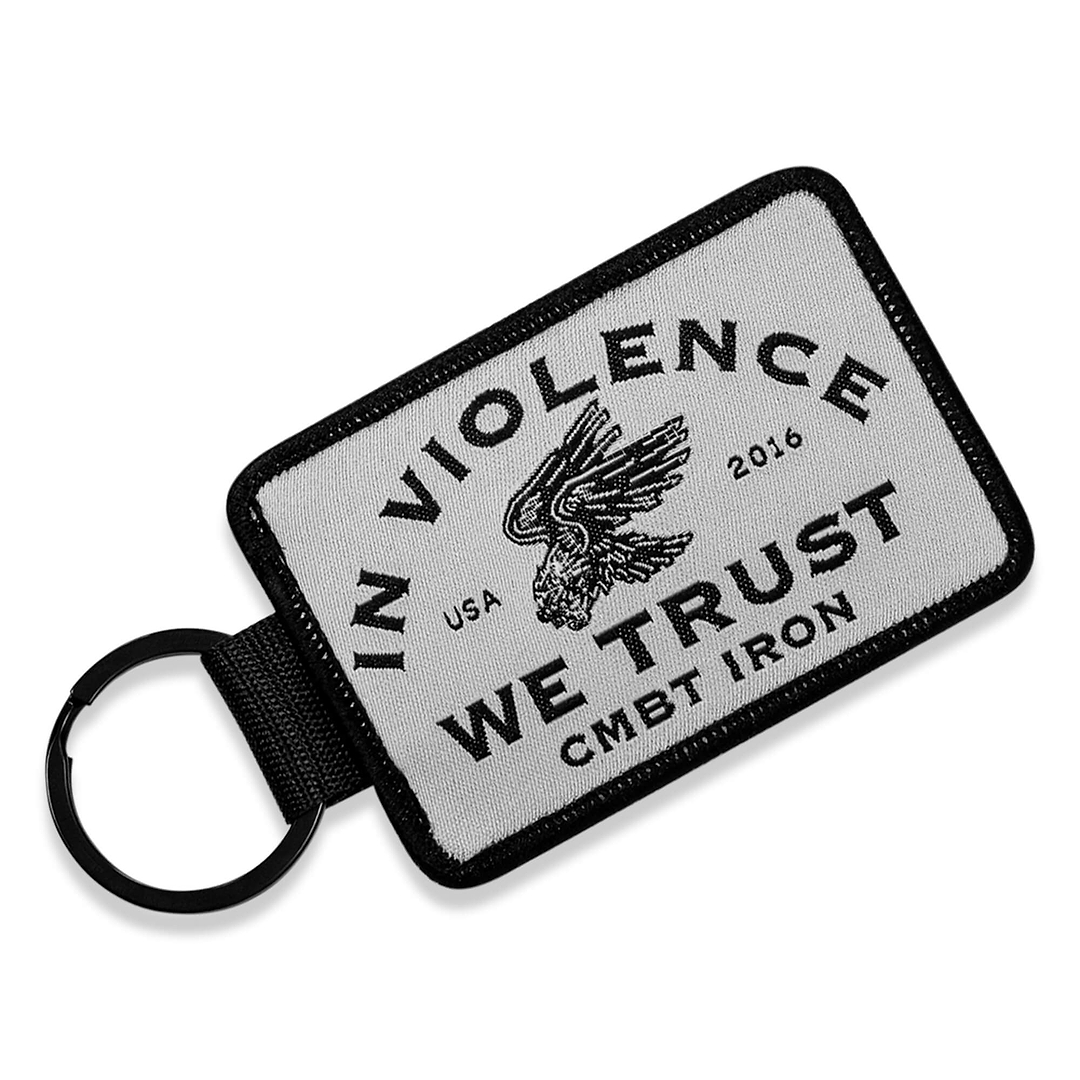 In Violence We Trust Flight Tag Keychain