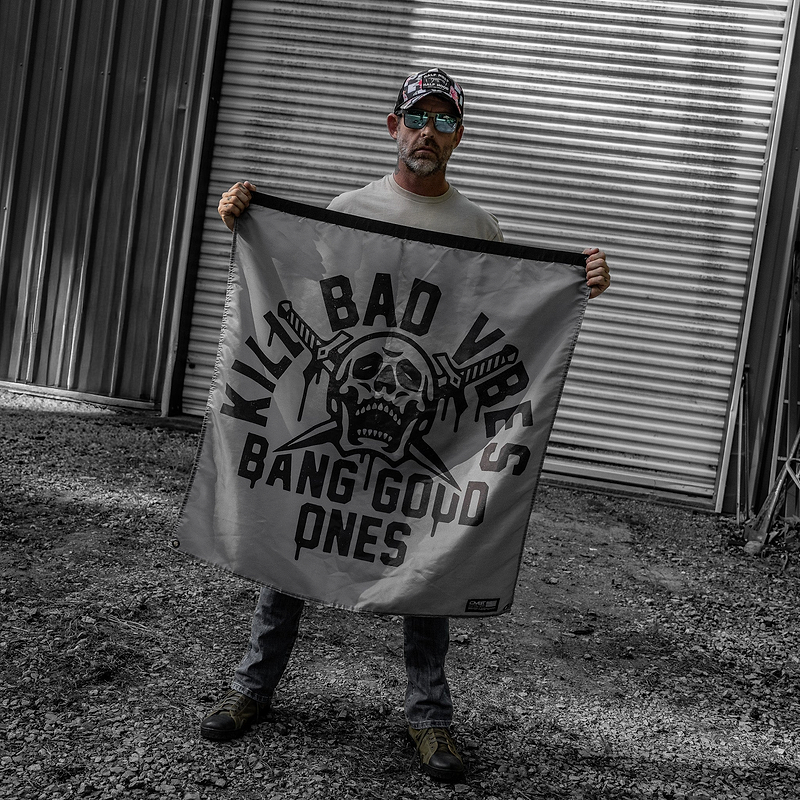Kill Bad Vibes 3'x3' Flag