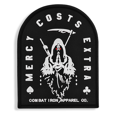 Mercy Costs Extra PVC Velcro Patch - Combat Iron Apparel Co.