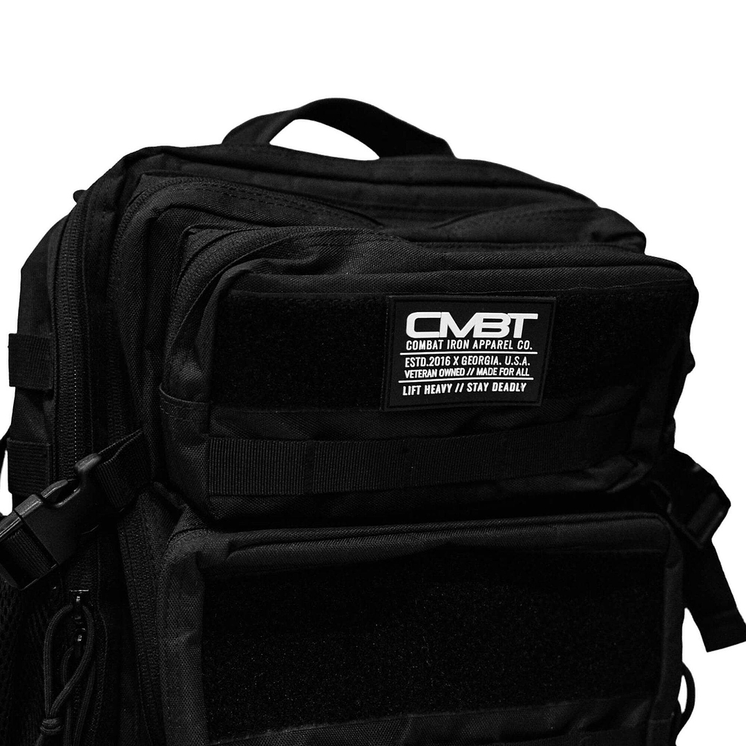 CMBTIRN Original Branded Black PVC Patch - Combat Iron Apparel Co.