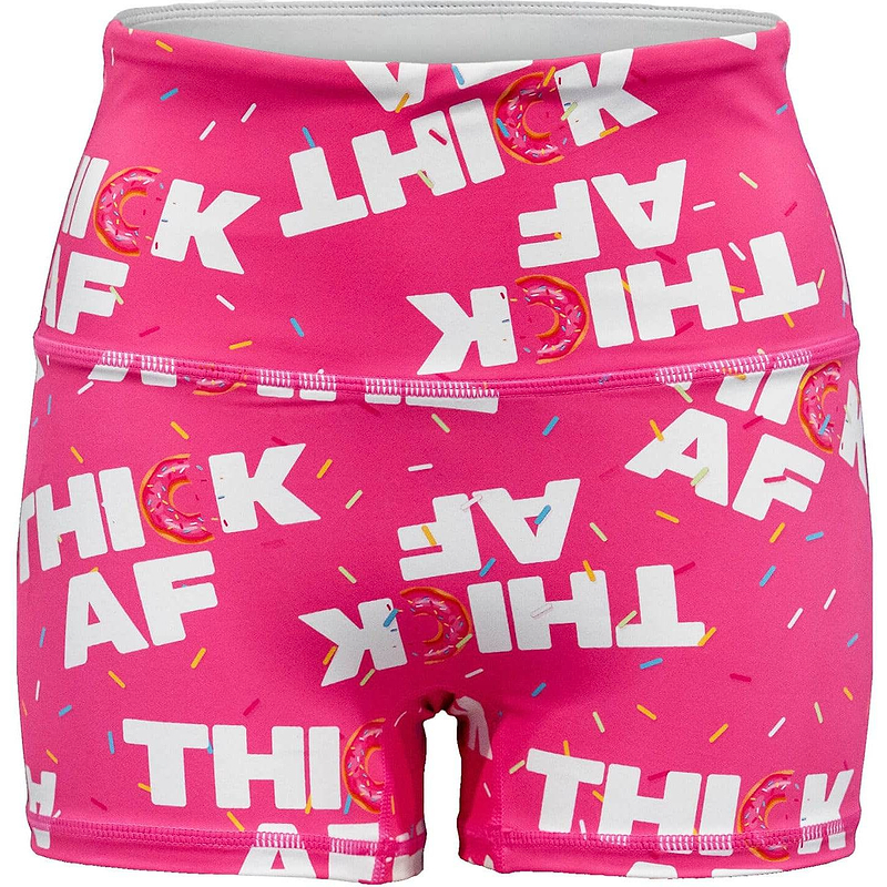 Ladies Seamless Front Performance Training Shorts V3 - Combat Iron Apparel Co. #color_thick-af-donut