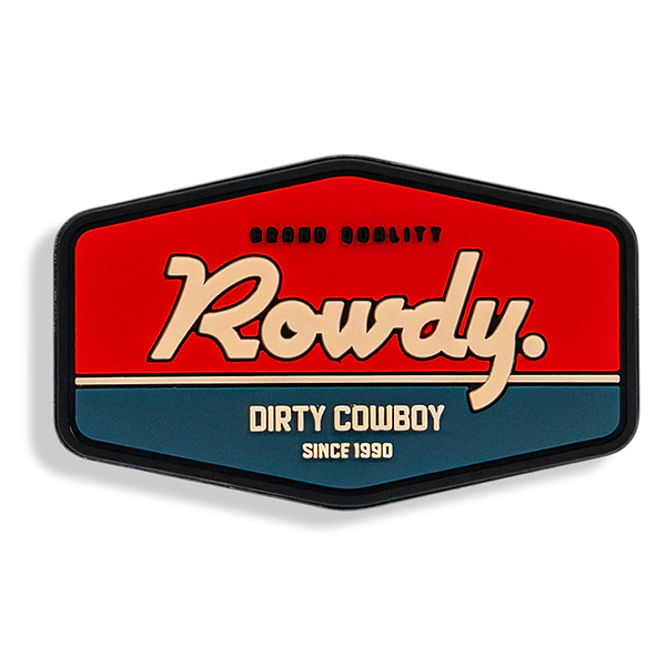 Rowdy USA PVC Velcro Patch - DIRTY COWBOY MFG