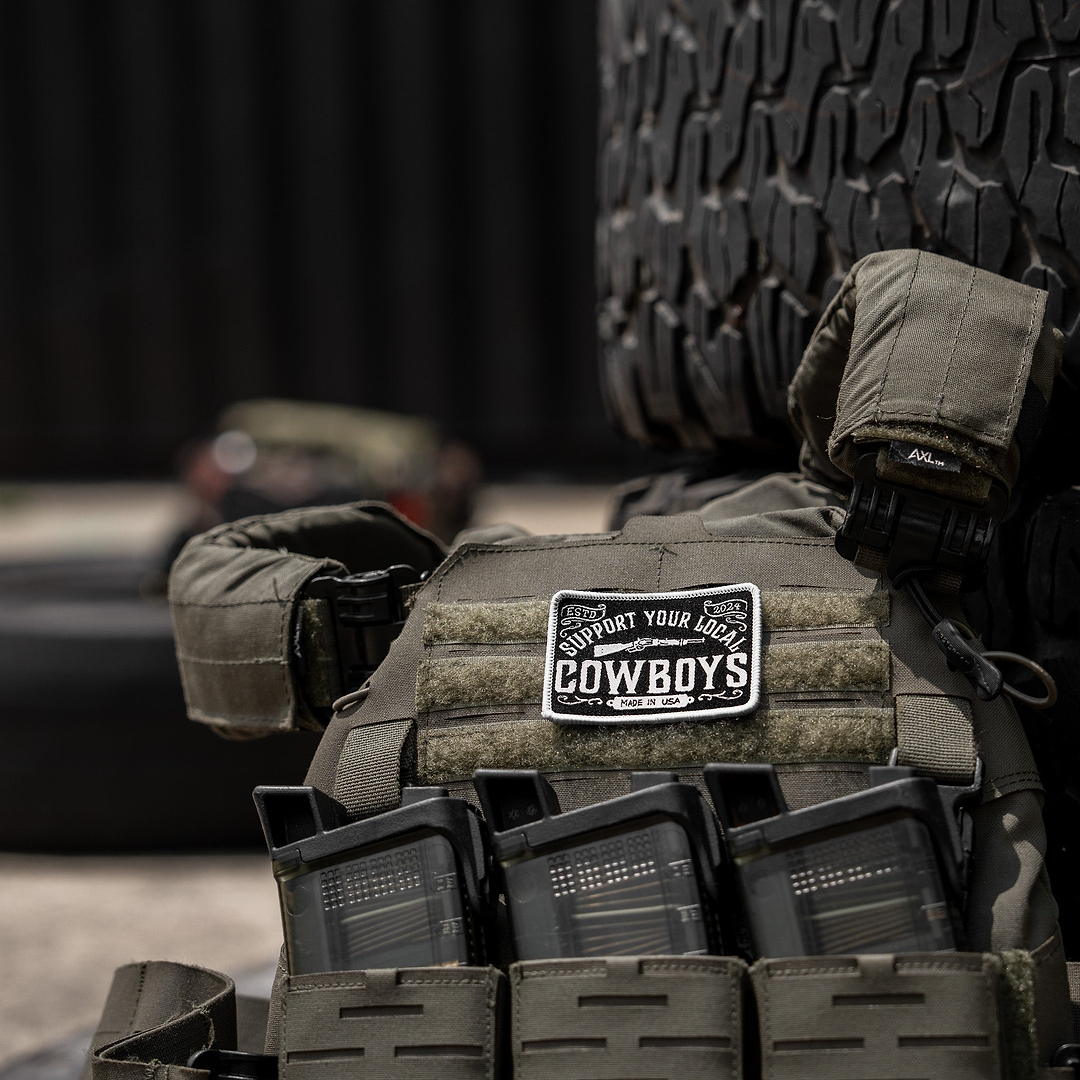 Support Your Local Cowboys Soft Velcro Patch - DIRTY COWBOY MFG