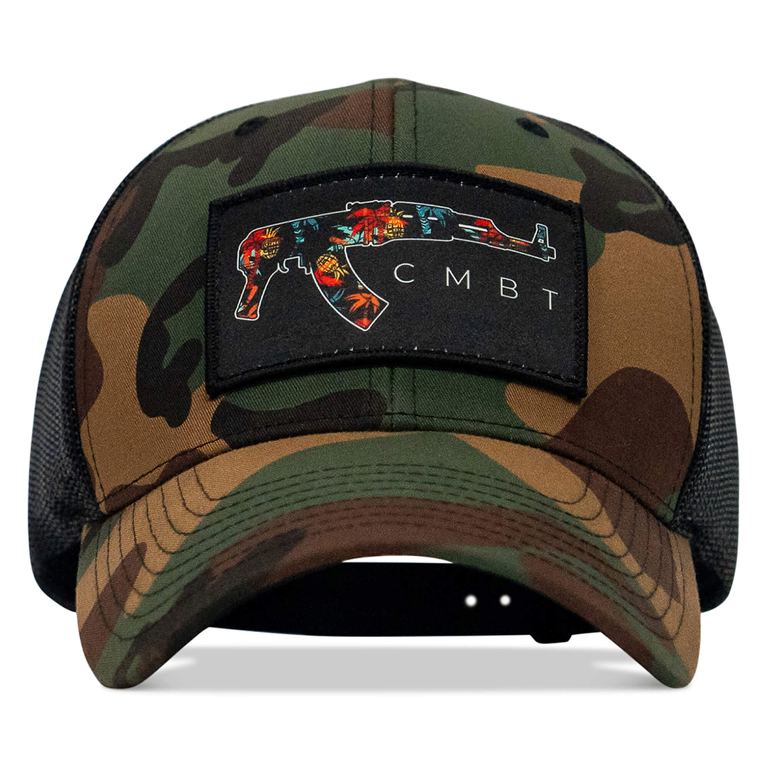 Tropical AK Patch Snapback Hat - Combat Iron Apparel Co.