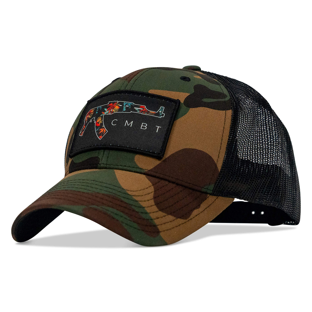 Tropical AK Patch Snapback Hat - Combat Iron Apparel Co.