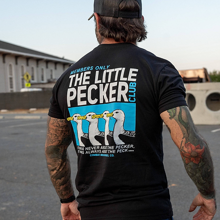 Little Pecker Club Only Members Men's T-Shirt - Combat Iron Apparel Co.