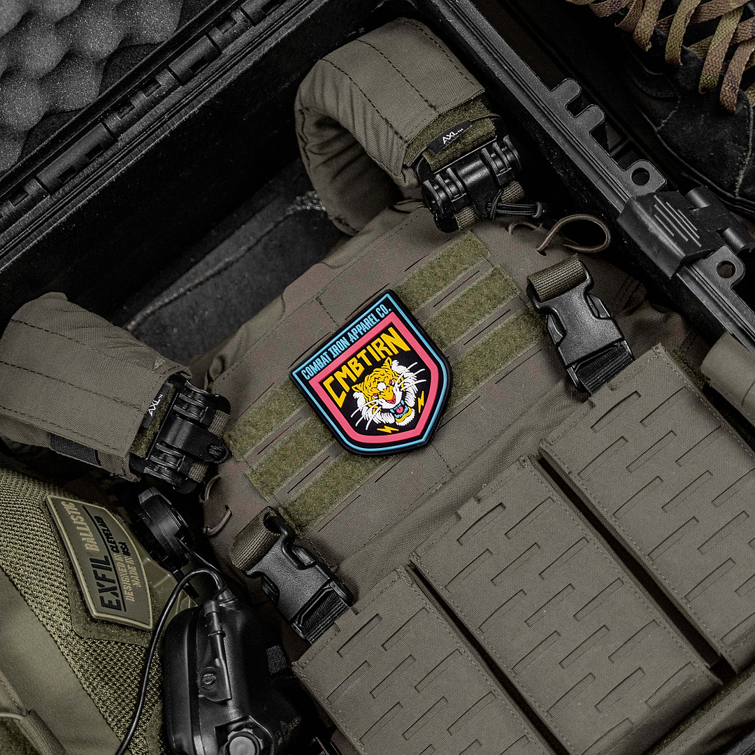 Lion Branded PVC Velcro Patch - Combat Iron Apparel Co.