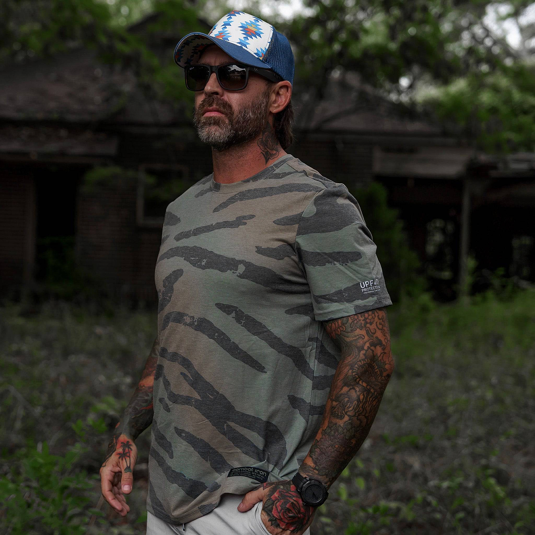 Men's Outdoor UPF40 Performance T-Shirt - Combat Iron Apparel Co.