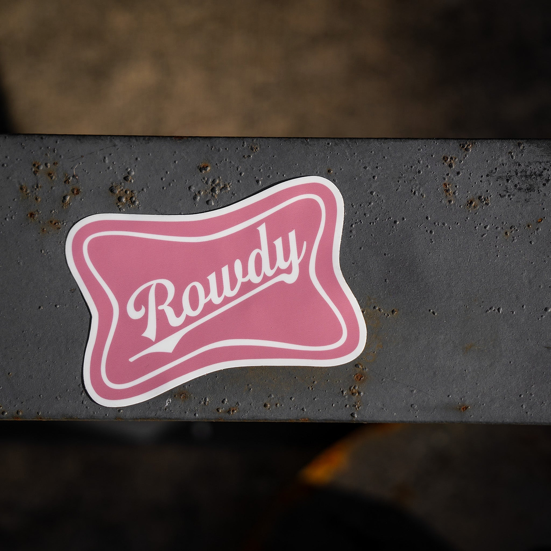 Rowdy Beer Decal Sticker - Combat Iron Apparel Co.