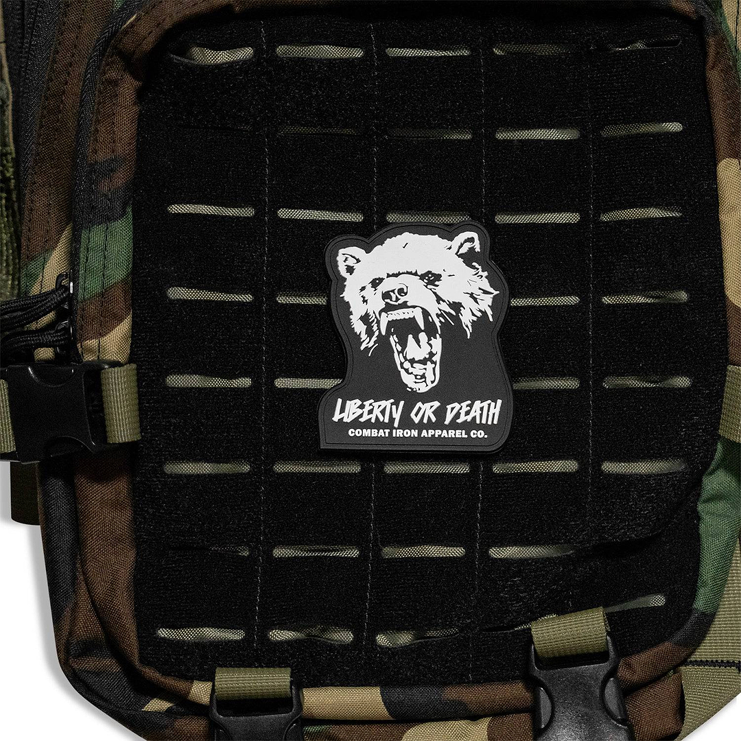 Liberty Or Death Fight Like Hell PVC Patch - Combat Iron Apparel Co.
