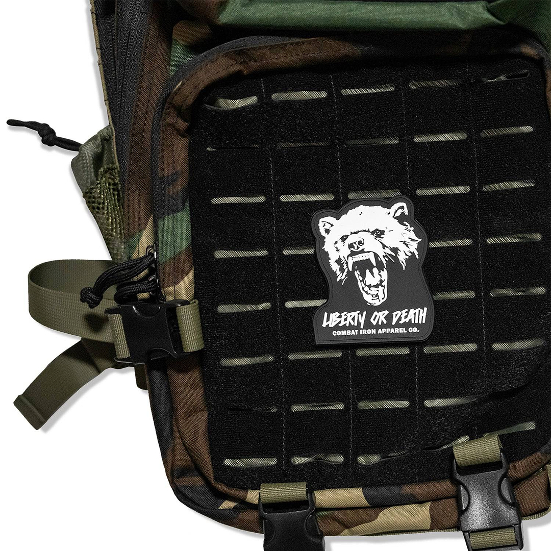 Liberty Or Death Fight Like Hell PVC Patch - Combat Iron Apparel Co.