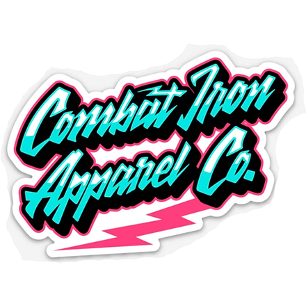 RETRO BRANDED COMBAT IRON Decal - Combat Iron Apparel Co.