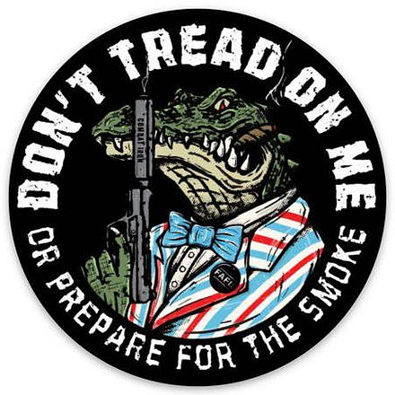 Don't Tread On Me FAFO Alligator Decal - Combat Iron Apparel Co.