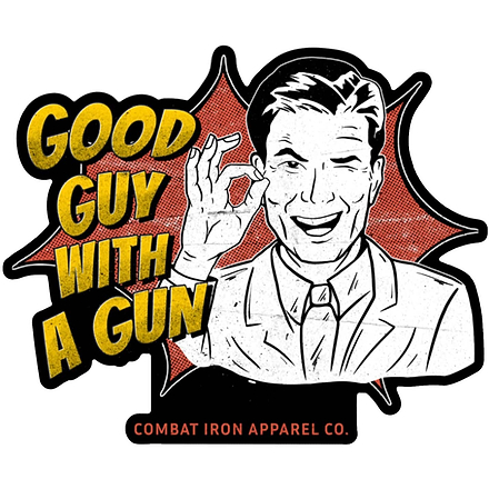 GOOD GUY WITH A GUN Decal - Combat Iron Apparel Co.