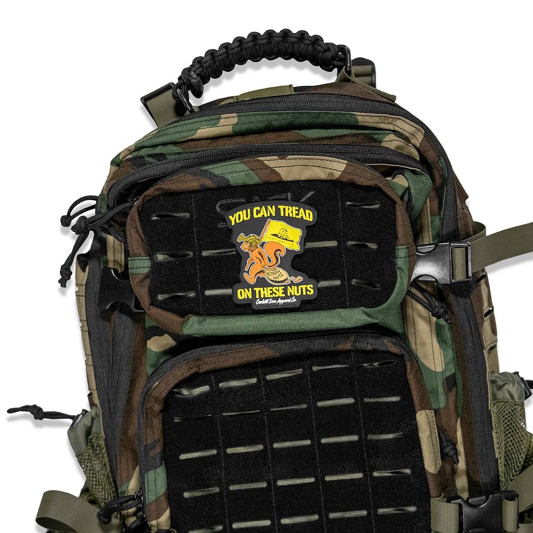 You Can Tread On These Nuts Tactical Squirrel PVC Patch - Combat Iron Apparel Co.