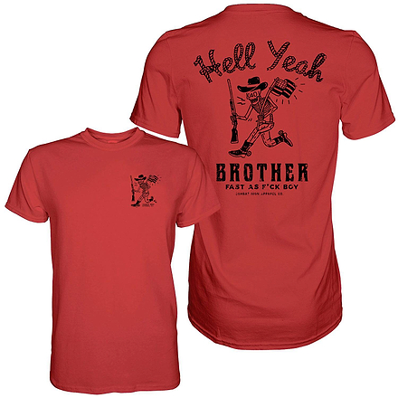 Hell Yeah Brother Cowboy Men's T-Shirt - Combat Iron Apparel Co.