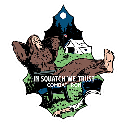 In Squatch We Trust Decal - Combat Iron Apparel Co.