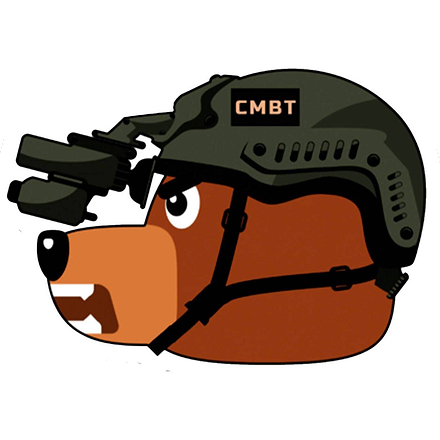 TACTIBEAR Original CMBT Decal - Combat Iron Apparel Co.