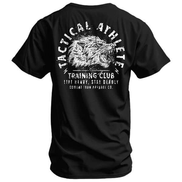 Tactical Athlete Training Club Wolf Men's T-Shirt - Combat Iron Apparel Co.