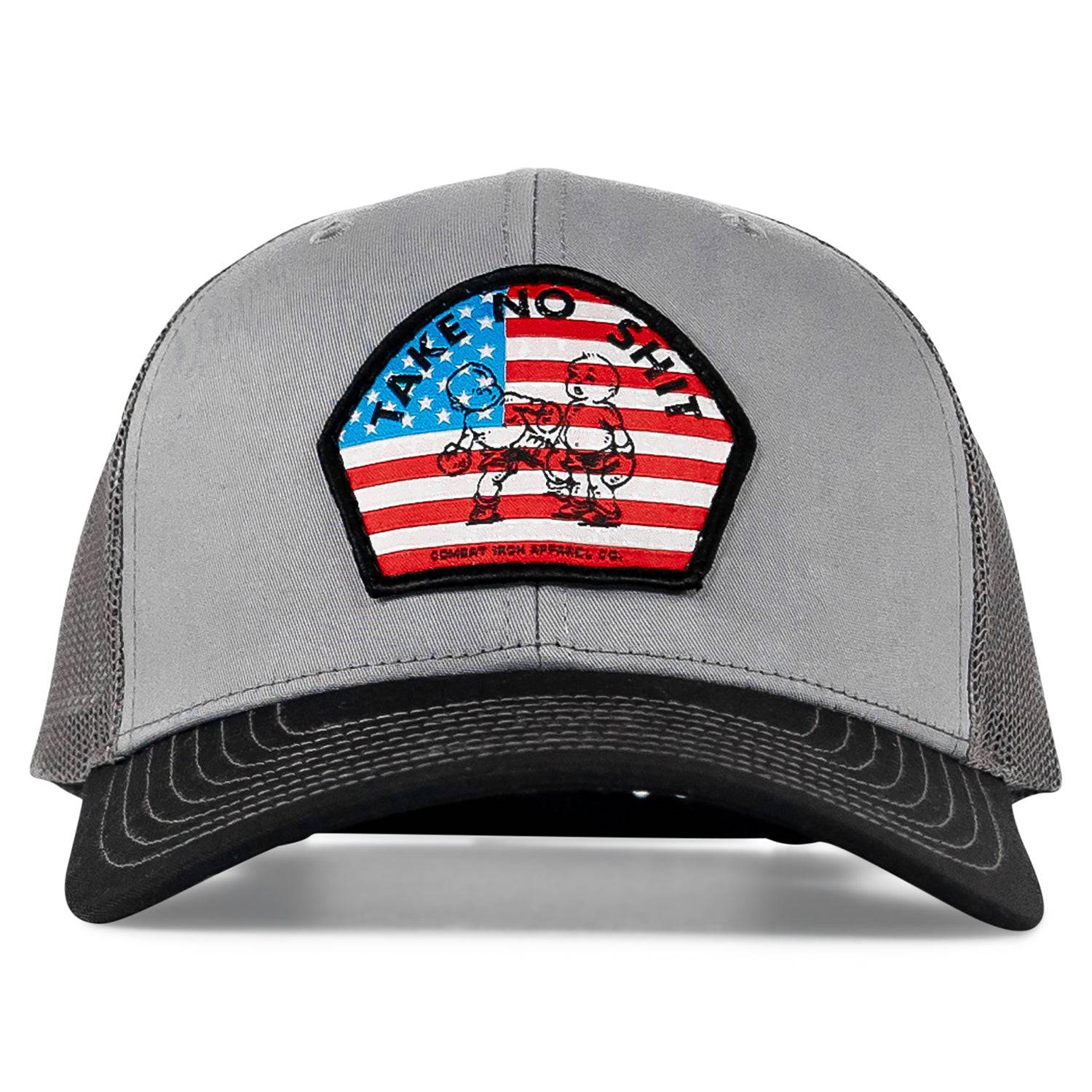 Take No Shit American Flag Patch SnapBack - Combat Iron Apparel Co.