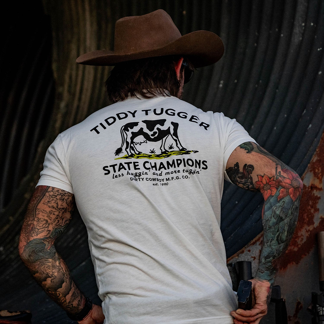 Tiddy Tugger State Champions Men's T-Shirt - DIRTY COWBOY MFG