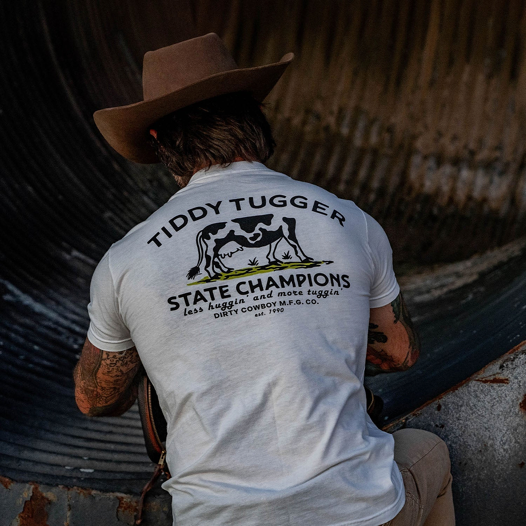 Tiddy Tugger State Champions Men's T-Shirt - DIRTY COWBOY MFG