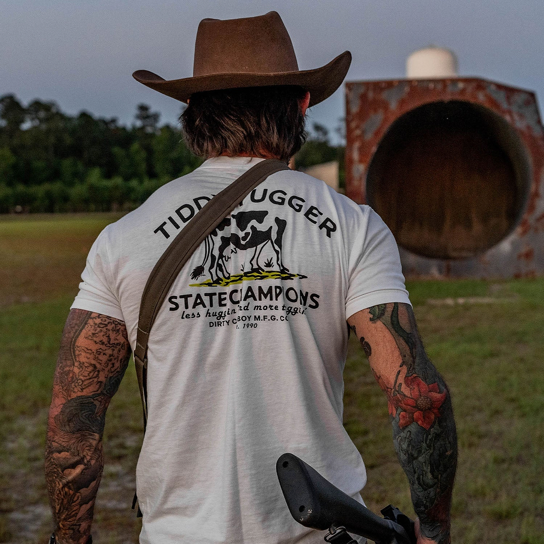Tiddy Tugger State Champions Men's T-Shirt - DIRTY COWBOY MFG