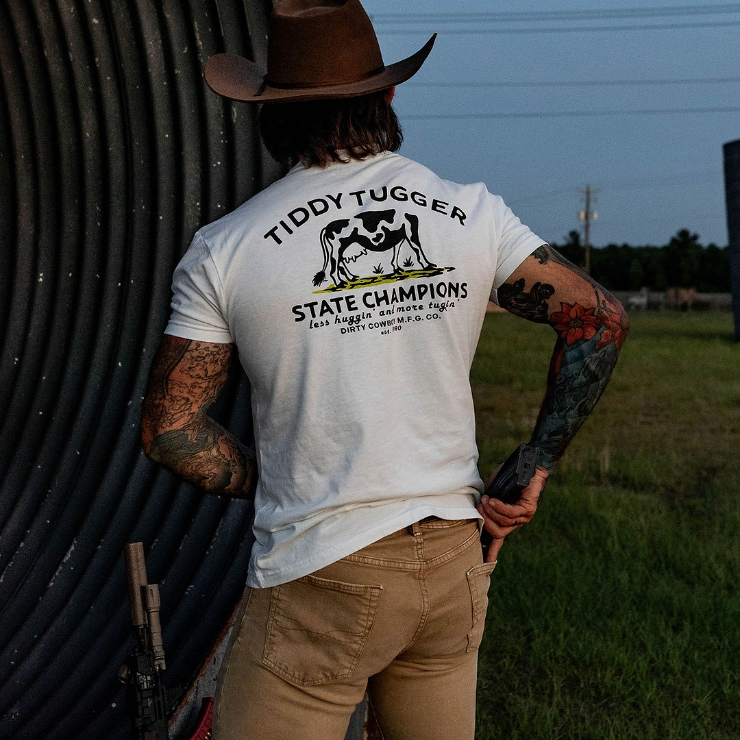 Tiddy Tugger State Champions Men's T-Shirt - DIRTY COWBOY MFG