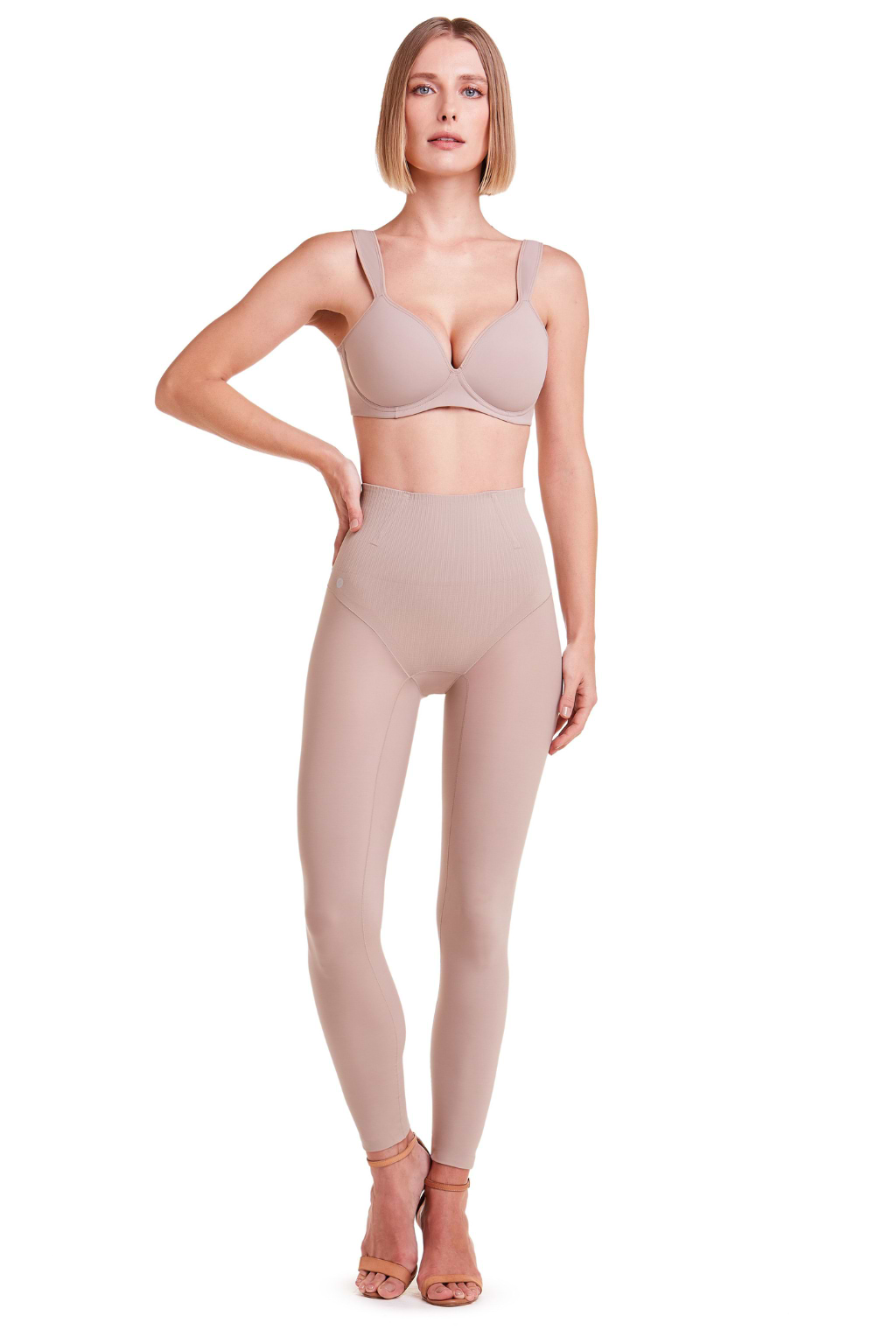 New With Tags Women's Pink Sun Activewear Brazil 3/4 Compress New With Tags Women's Pink Sun Activewear Brazil 3/4 Compress