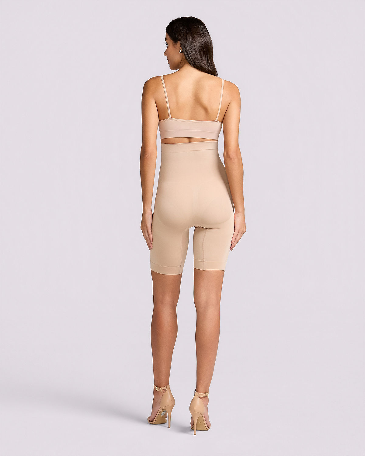 Slim Compression Waist Sculpting Invisible Bermuda - natural