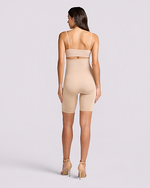 Slim Compression Waist Sculpting Invisible Bermuda - natural
