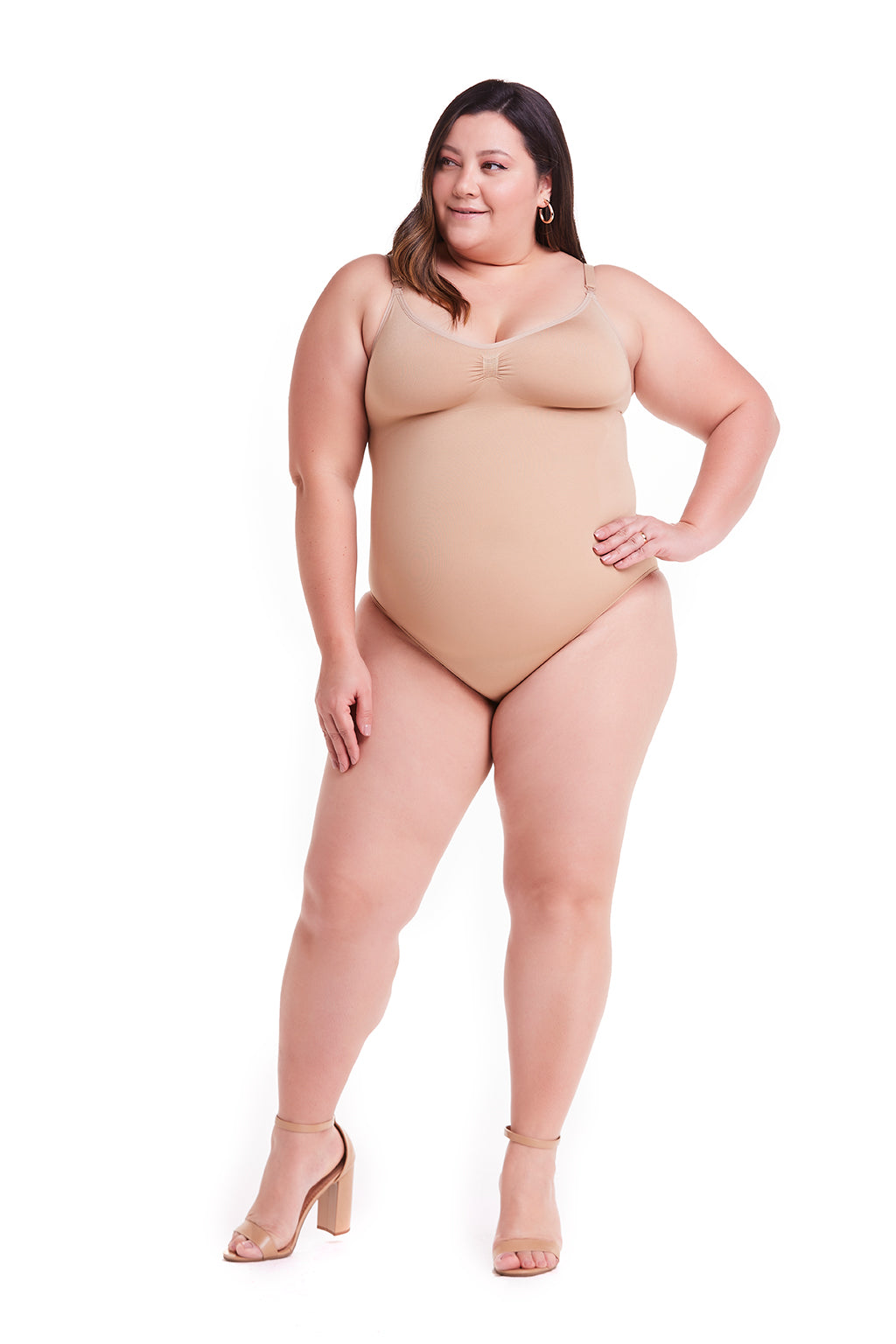 Shapewear with compression Technology Seamless Body  - chocolate