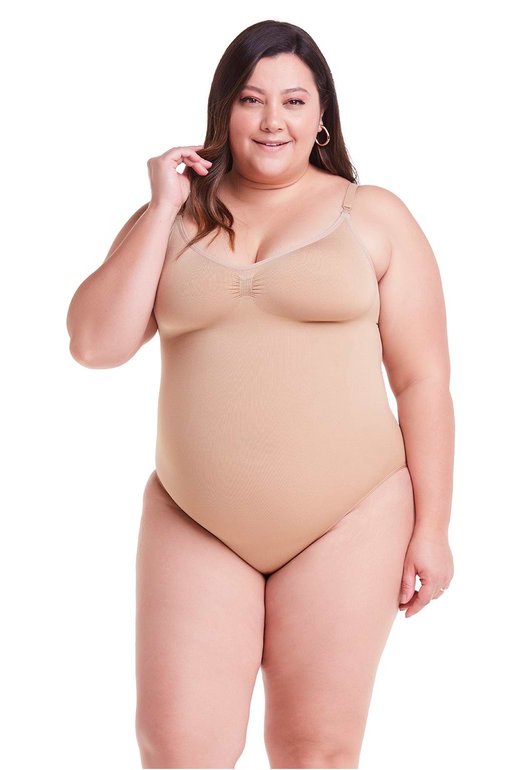 Shapewear with compression Technology Seamless Body  - chocolate