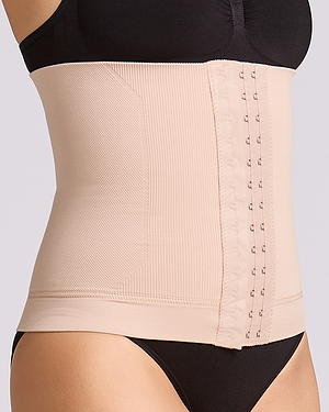 Microfiber Waist And Abdomen Control Corset - natural