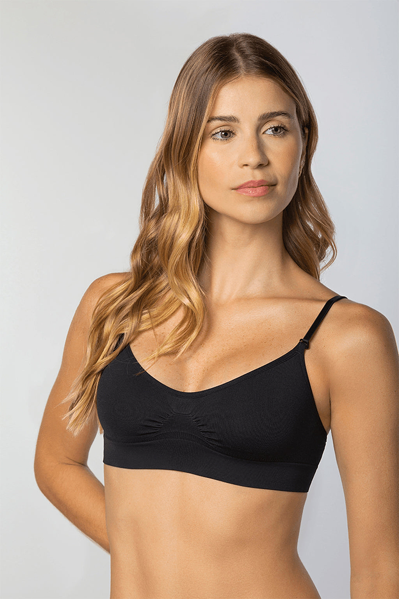 Seamless Adjustable Strap Bra