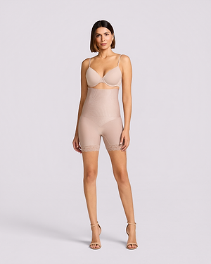 Shades Double Waist Sculpting Short - blush