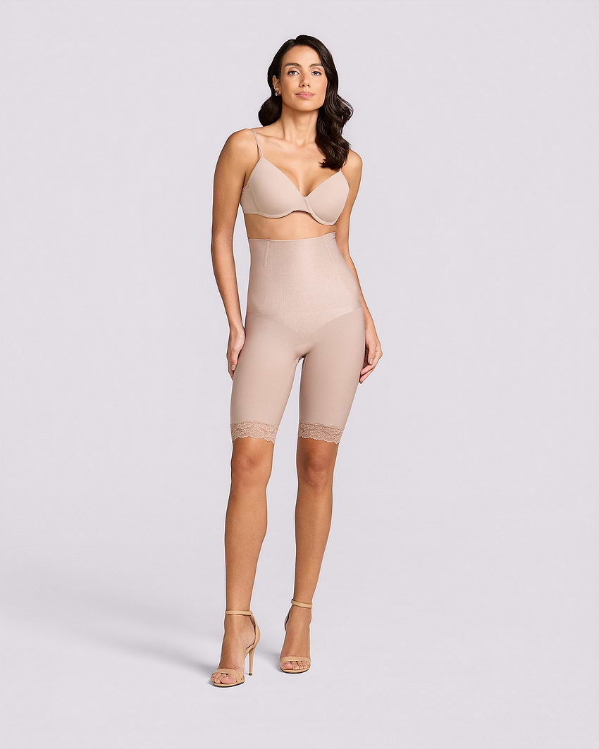 Shades Thigh Sculpting Waist Control Bermuda - blush