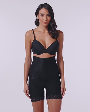 Shades Double Waist Sculpting Short - black