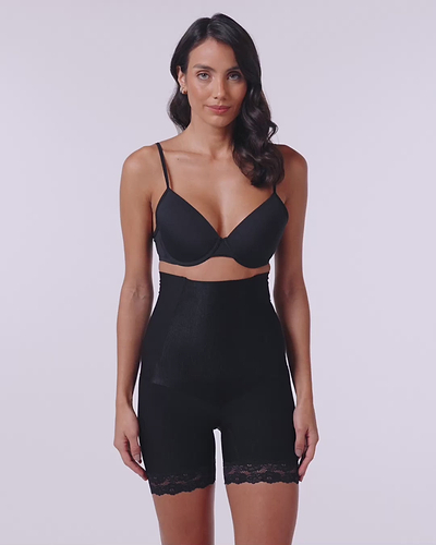 Shades Double Waist Sculpting Short - black