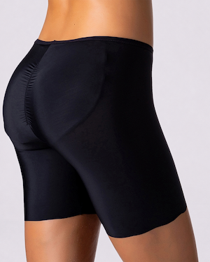 Seamless Butt Push Up Thigh Slimming Bermuda - black