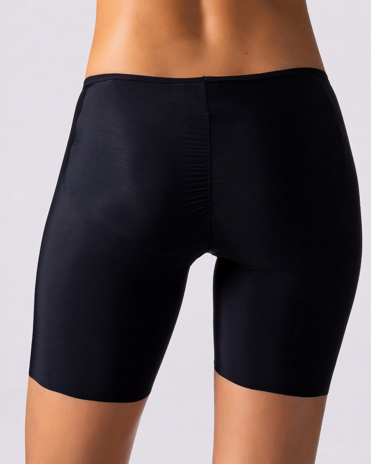 Seamless Butt Push Up Thigh Slimming Bermuda - black