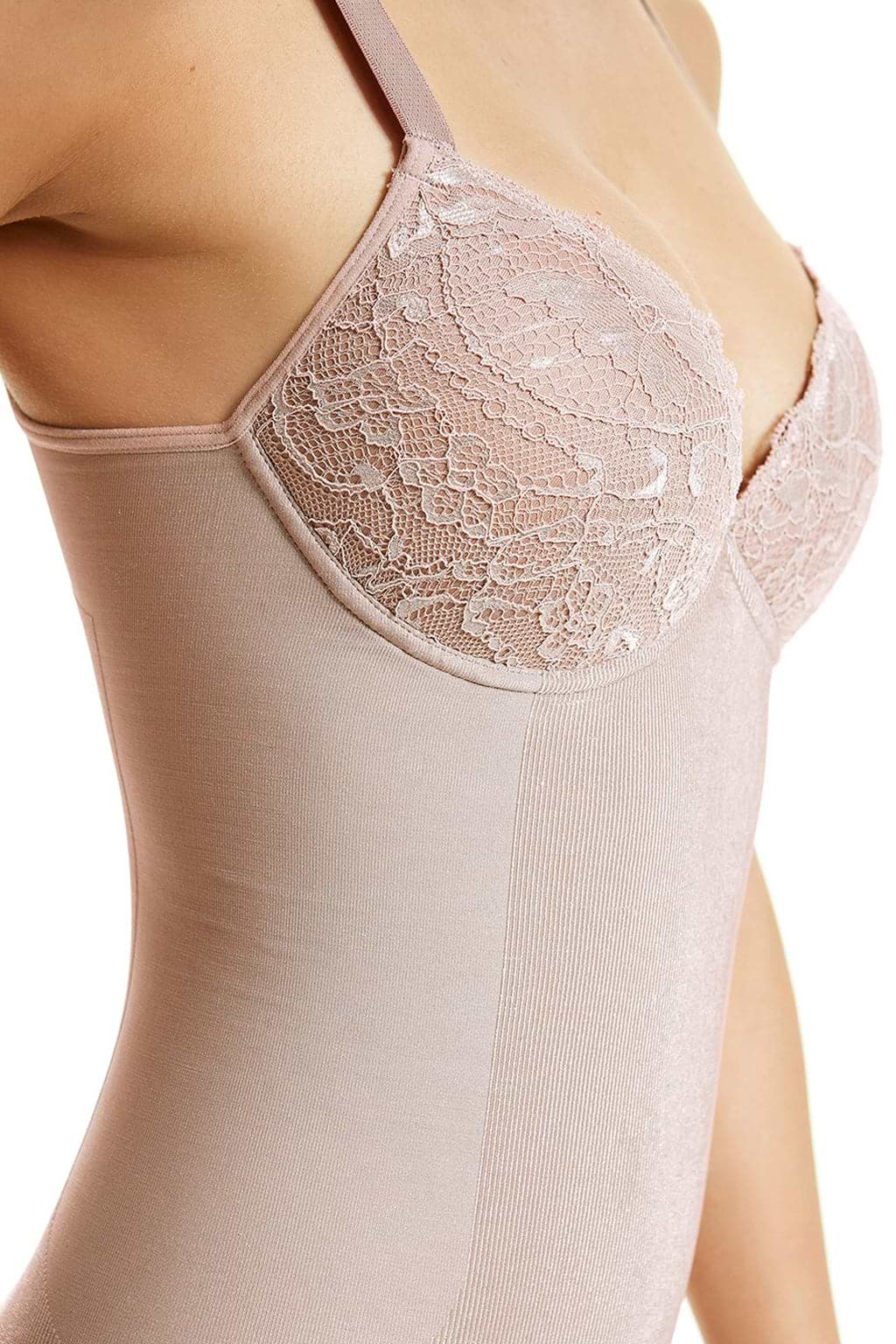 Plie SHADES Body Boxer Lace Women Corset Shapewear with Bra، Plie, Metro Brazil, Plie, Lupo, Loba Slim, Fruit De La Passion, Brazil, Brasil