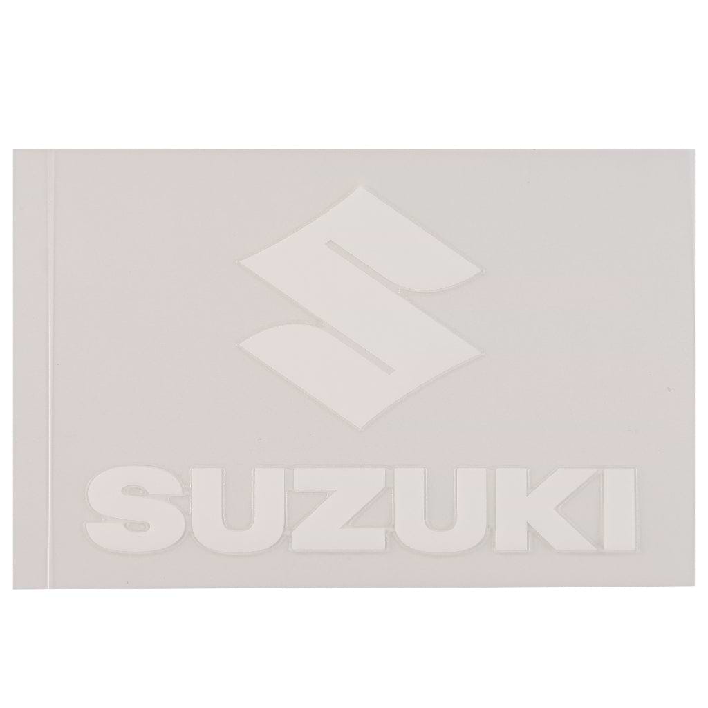 転写ステッカー SUZUKIロゴ（縦組み） 1枚入り【ホワイト/ブラック