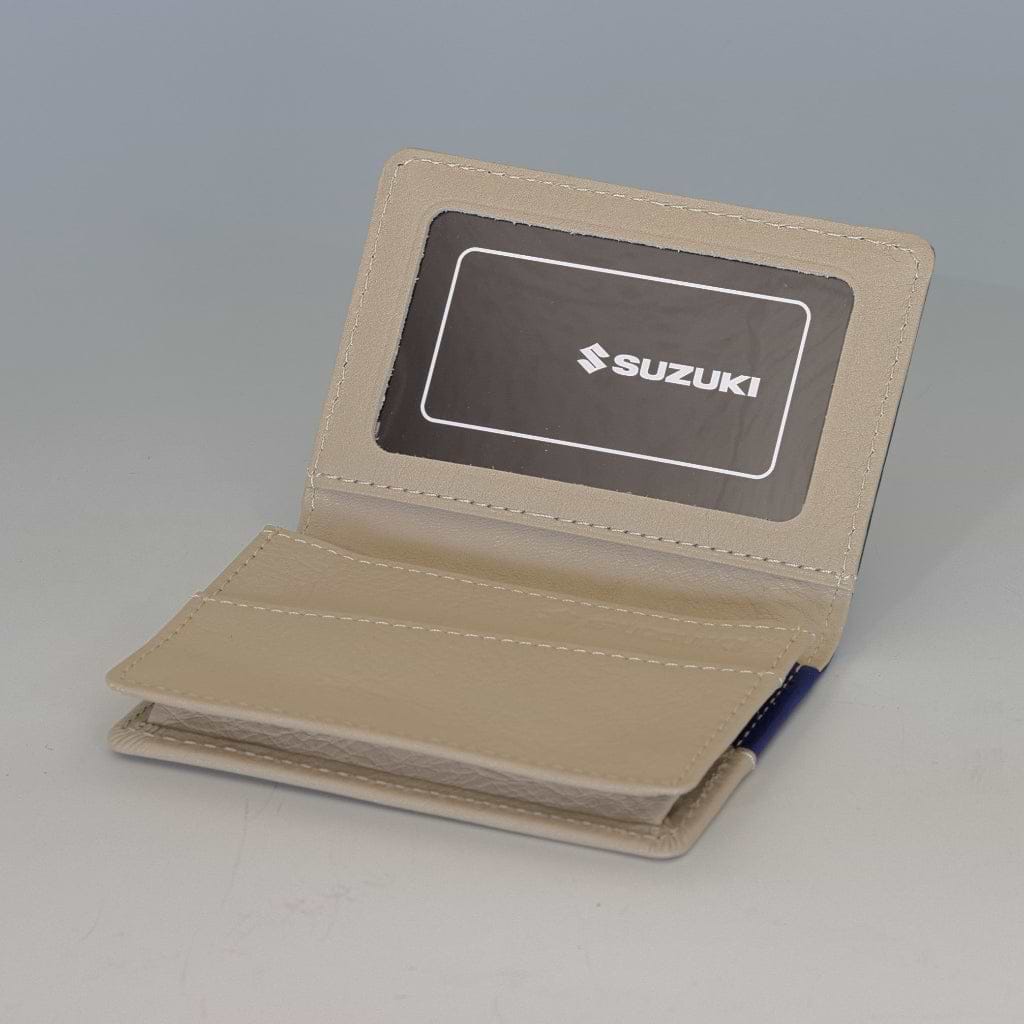 S-MALL5周年記念 SUZUKI×KUSHITANI コラボ オリジナルカードケース ブラック/サンドベージュ 各100個限定【特別商品】