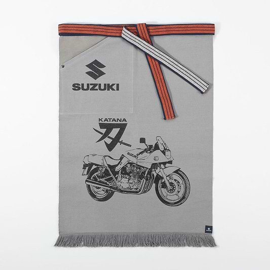 鈴木式織機製 前掛け 刀 GSX1100S 鼠色