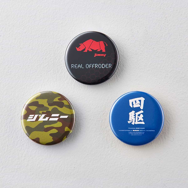 缶マグネット3個セット　ジムニー　スペアタイヤカバーモデル
